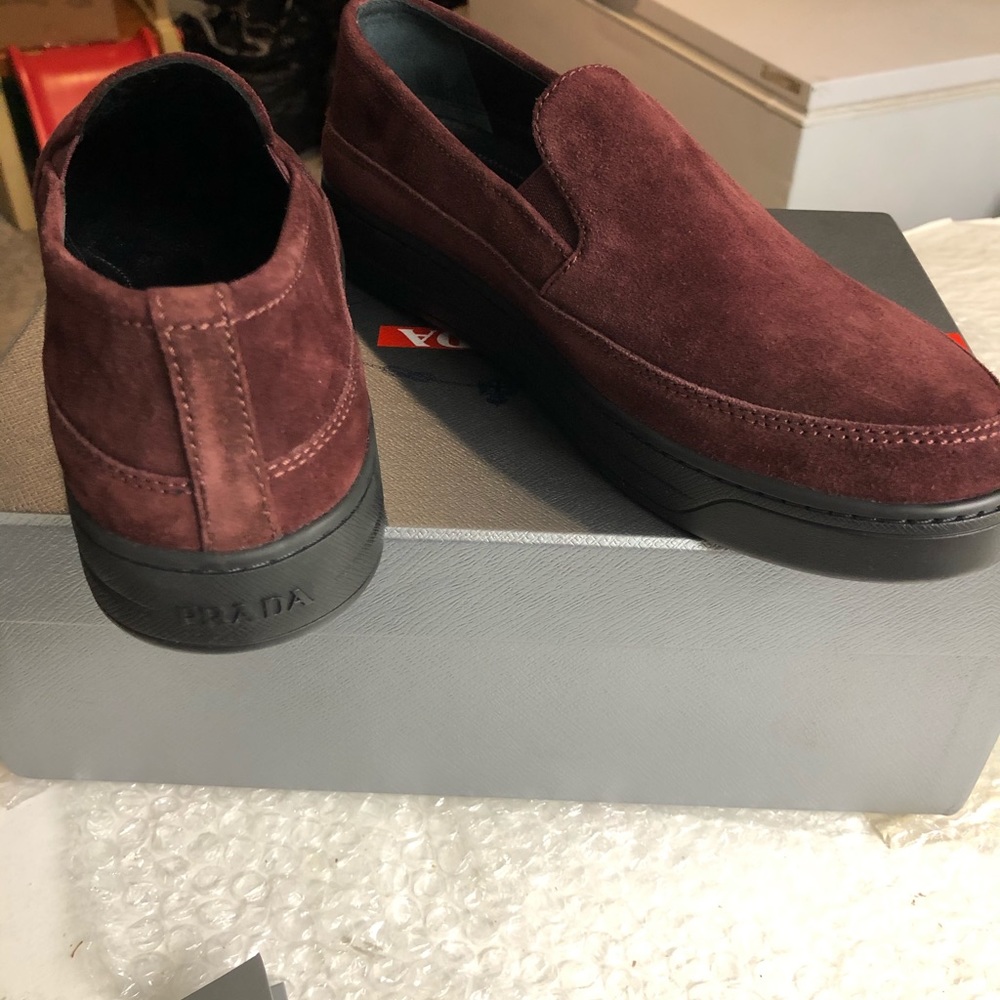 PRADA PLATEFORM SLIP ON SNEAKERS - Picture 7 of 8